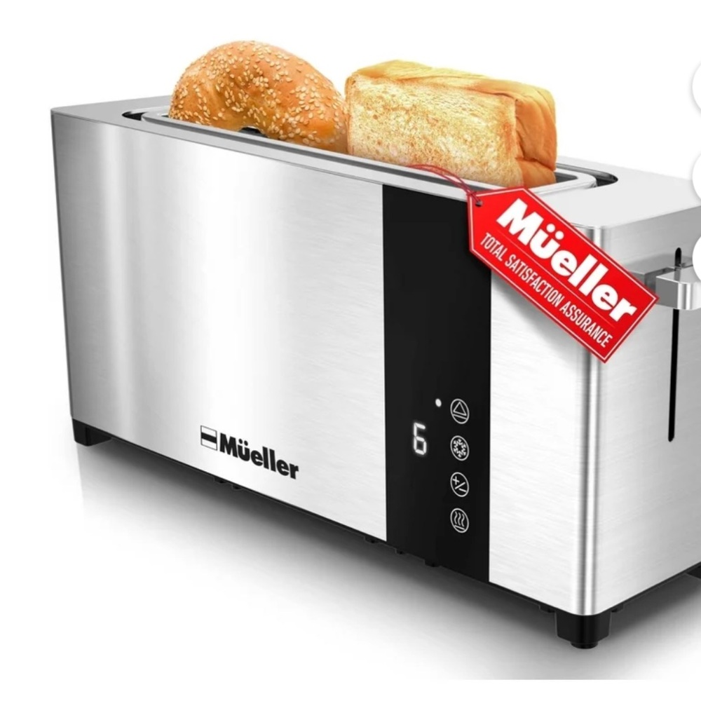 Stainless Steel Toaster 4 slice with LED Display NWT